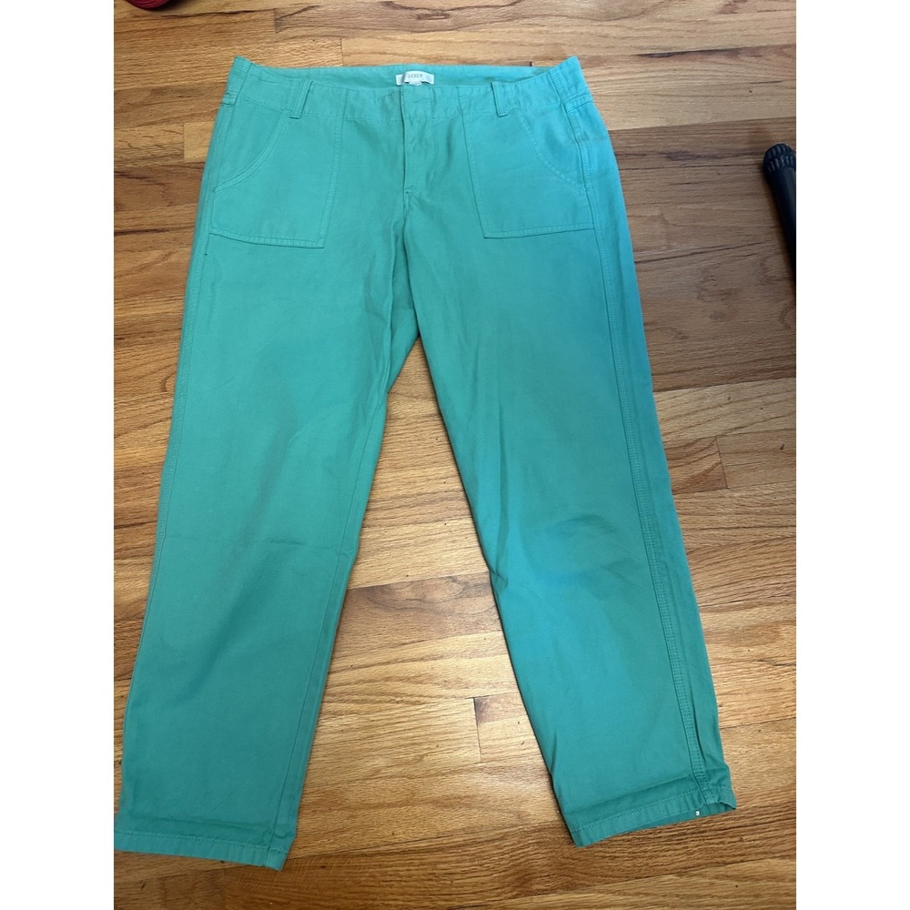 J. Crew Women's Relaxed Cargo‎ Pant Olive Green 3177